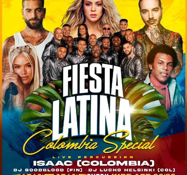 Fiesta Latin Helsinki 24.7 Pe Colombia Special @Maxine